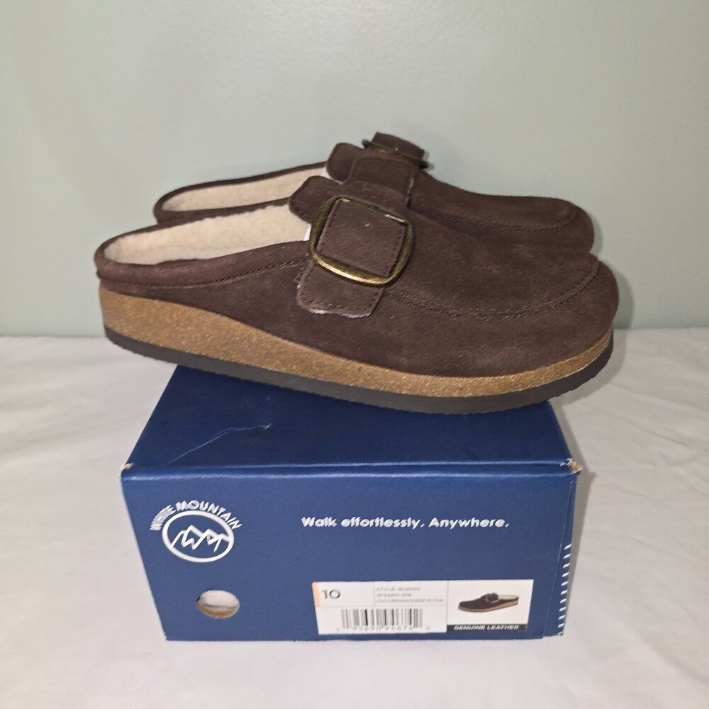 White Mountain Women's Brown Bueno Clogs, Size 10, New in Box with Flaw